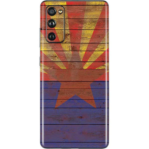 Arizona Flag Dark Wood Galaxy S20 Fan Edition Skin